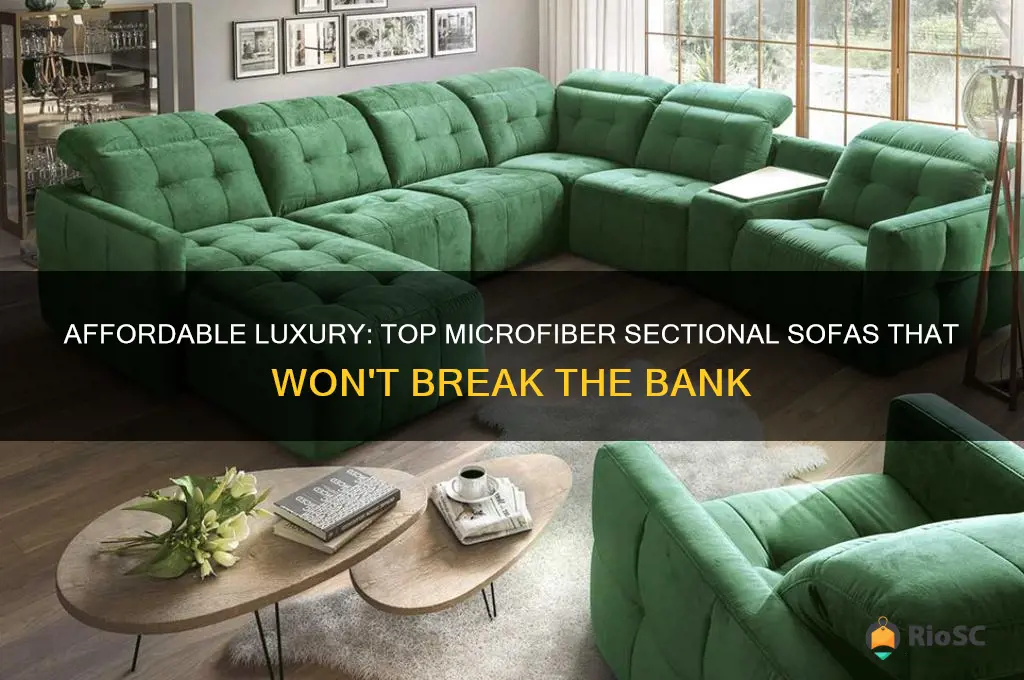 best cheap microfiber sectional sofas