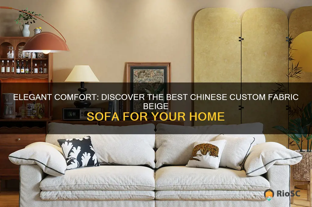 best chinese custom fabric beige sofa