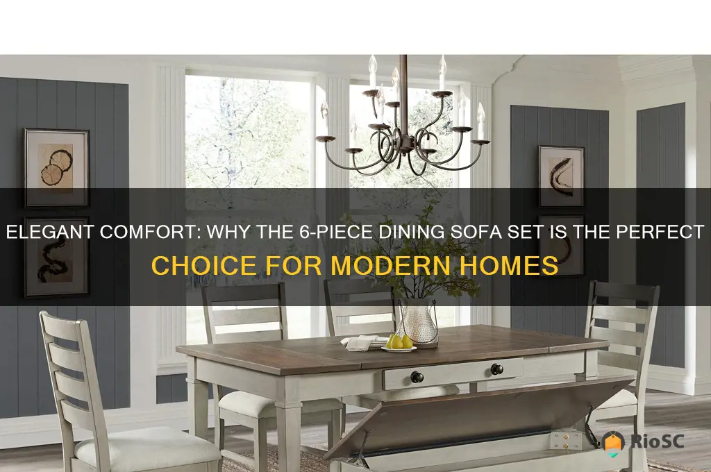 best choice 6 piece dining sofa