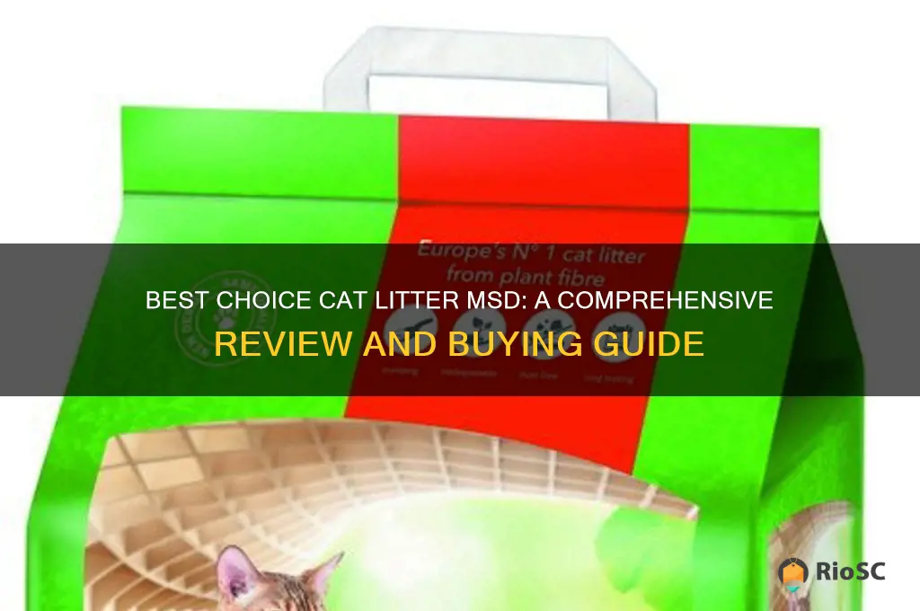 best choice cat litter msd