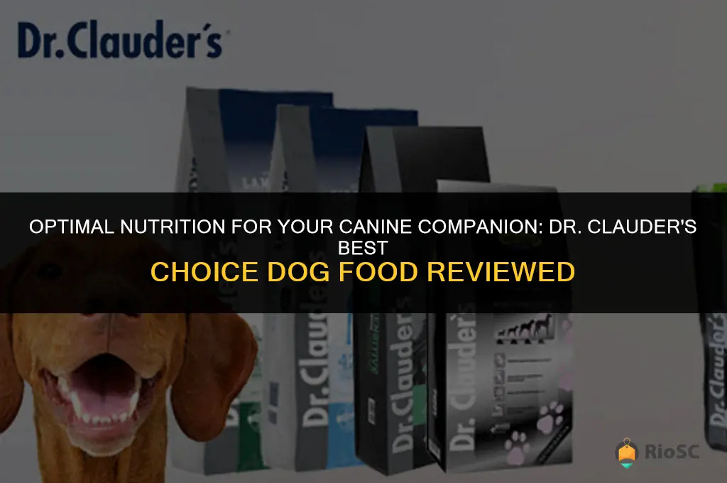 best choice dog food dr clauder
