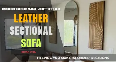 Elegant and Spacious: Best Choice Products 3-Seat L-Shape Tufted Faux Leather Sectional Sofa Review