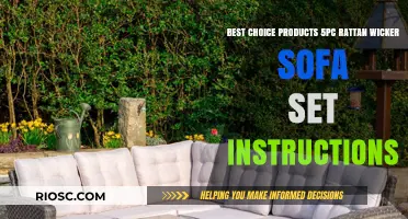 Rattan Wicker Sofa Set Assembly Made Easy: A Step-by-Step Guide to Best Choice Products 5-Piece Set Instructions