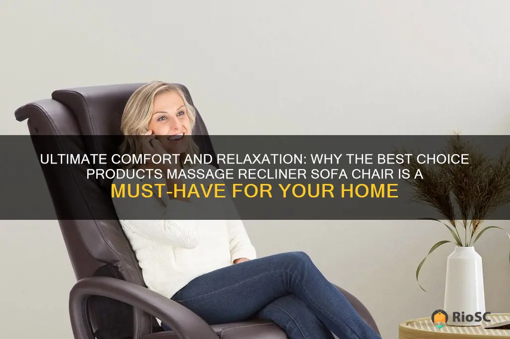 best choice products massage recliner sofa chair