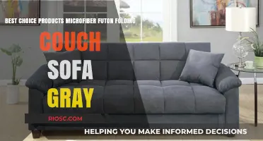 Comfort Meets Versatility: Best Choice Products Microfiber Futon Folding Couch Sofa in Gray – A Stylish and Functional Addition to Any Space
