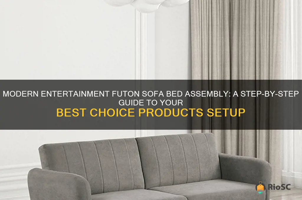 best choice products modern entertainment futon sofa bed assembly