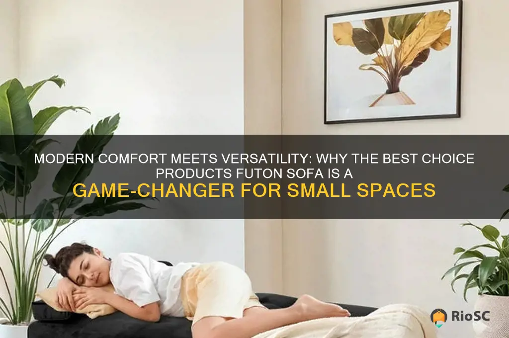 best choice products modern entertainment futon sofa