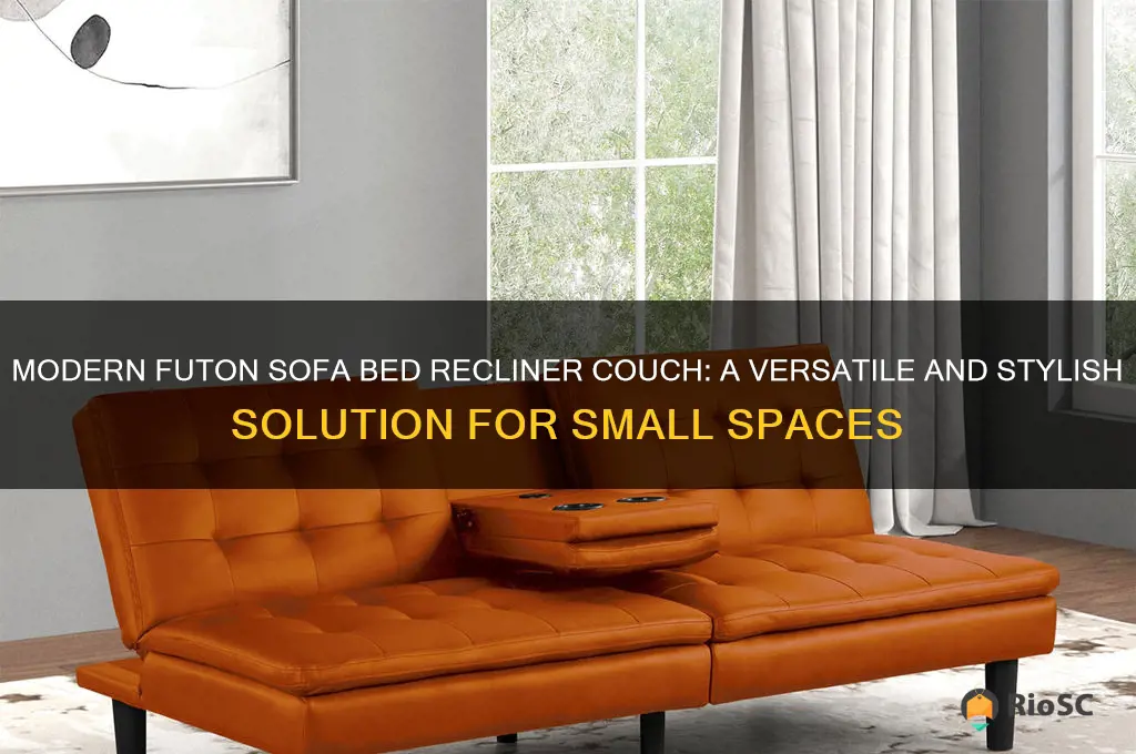 best choice products modern futon sofa bed recliner couch