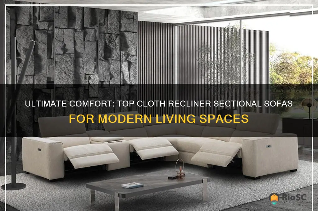 best cloth recliner sectional sofa