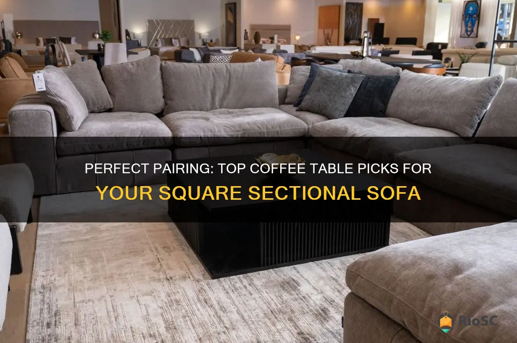 best coffee table for a square sectional sofa