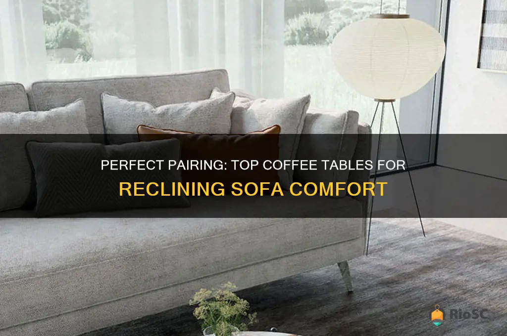 best coffee table for close to reclining sofa