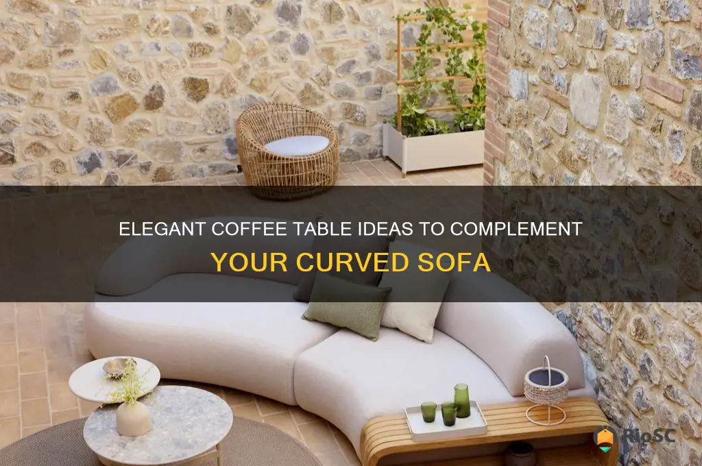 best coffee table for curved sofa