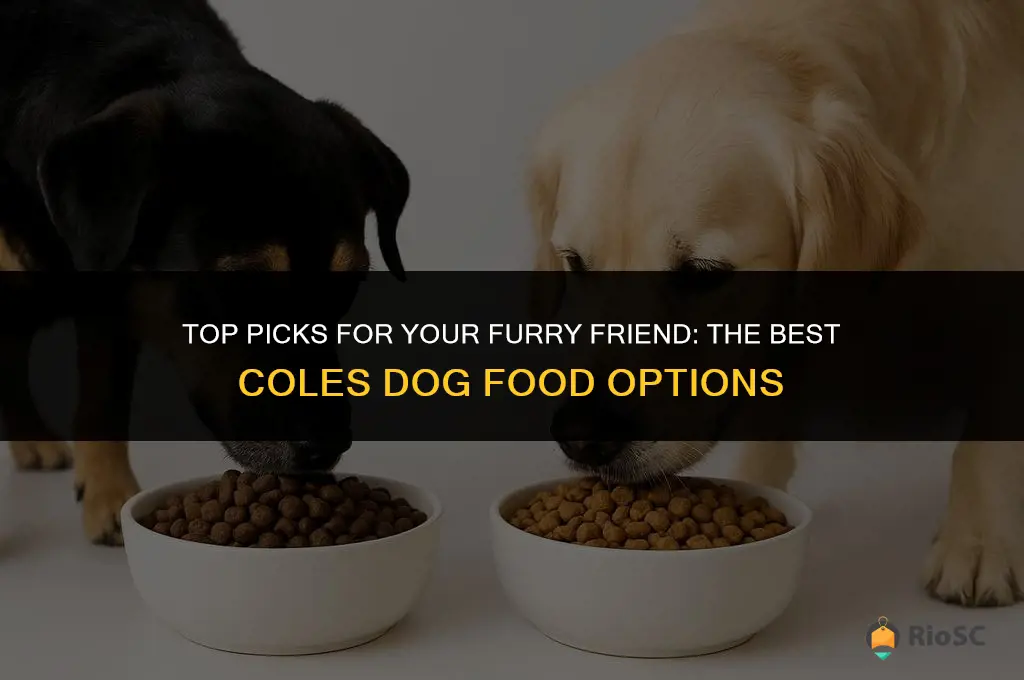 best coles dog food
