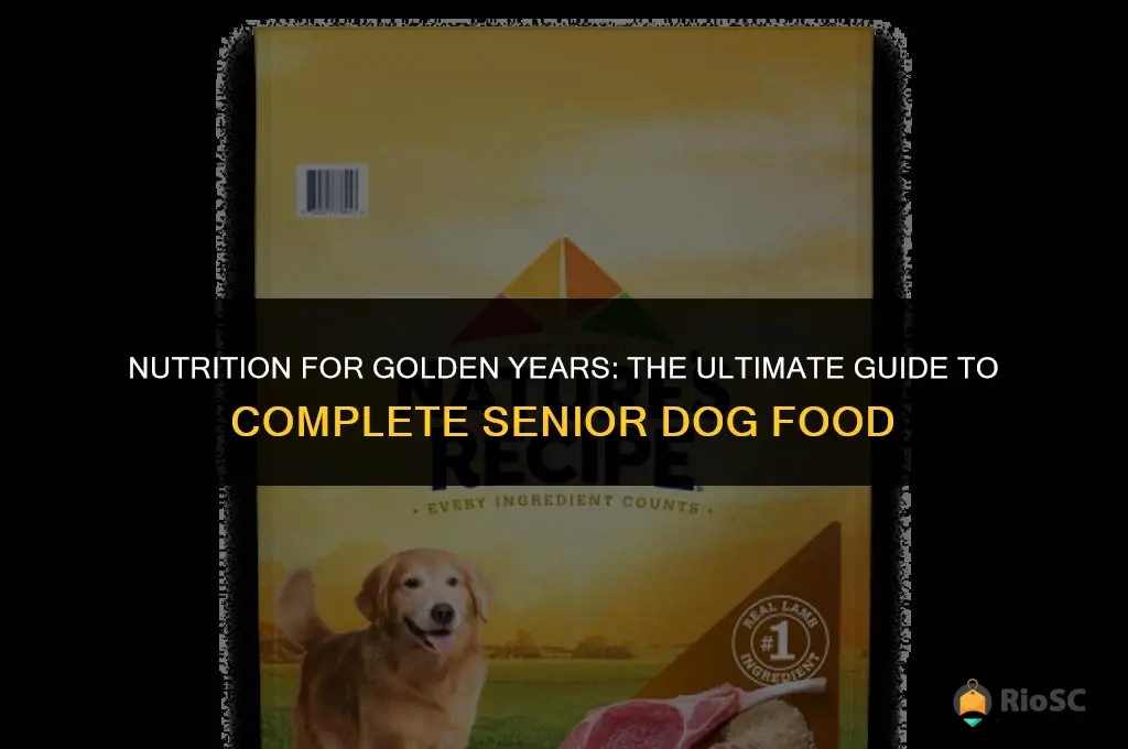 best complete senior dog food