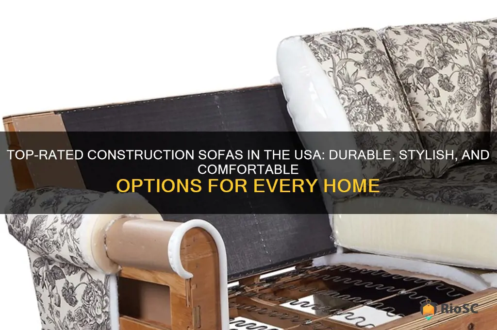 best construction sofas in usa