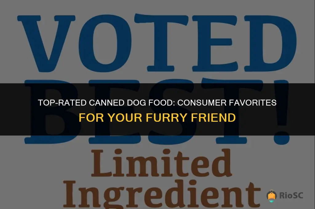 best consumer rated canned dog food