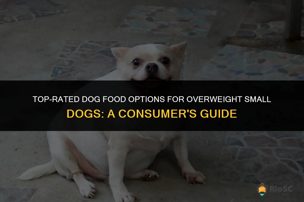 best consumer rated dog food for over weight small dogs