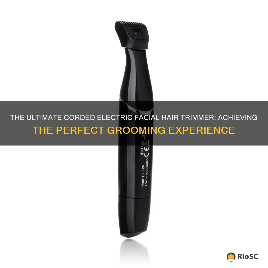 best corded electric facial hair trimmer