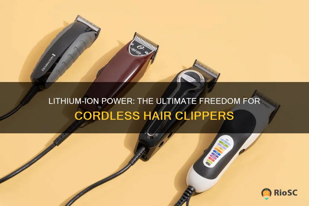 best cordless hair clippers lithiom ion