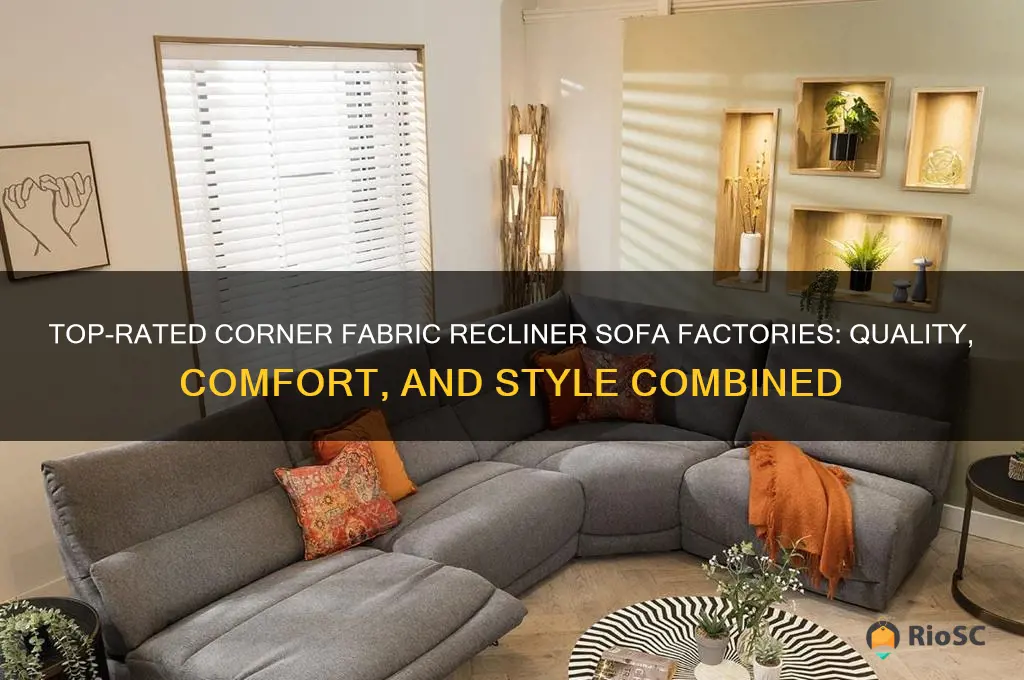 best corner fabric recliner sofa factories
