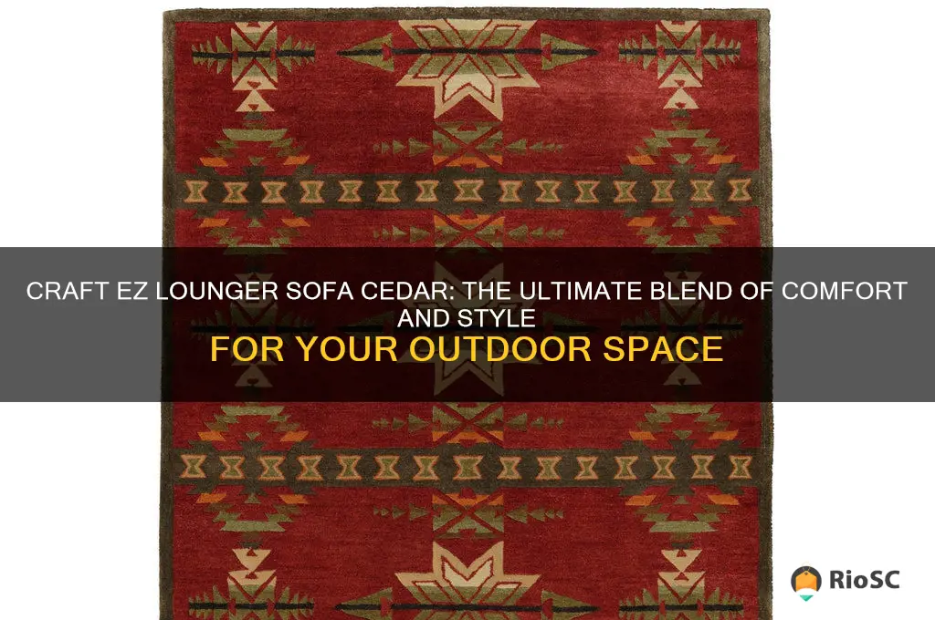 best craft ez lounger sofa cedar