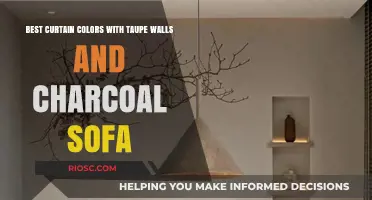 Elegant Curtain Color Ideas to Complement Taupe Walls and a Charcoal Sofa