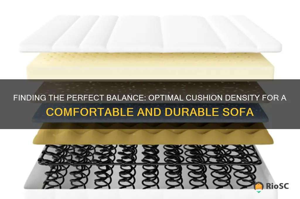best cushion density for sofa