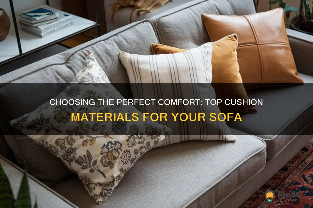 best cushion material for sofa