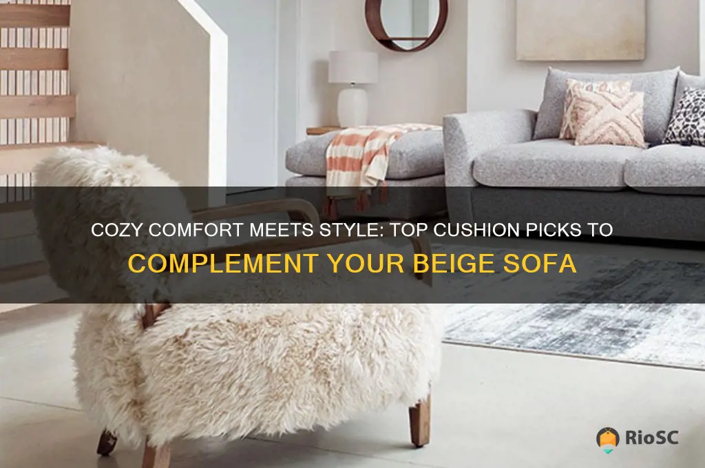 best cushions for beige sofa