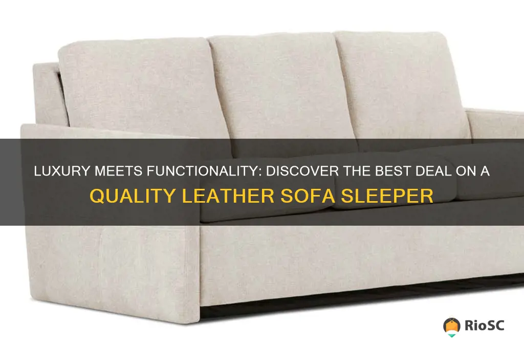 best deal for quality leather sofa sleeper