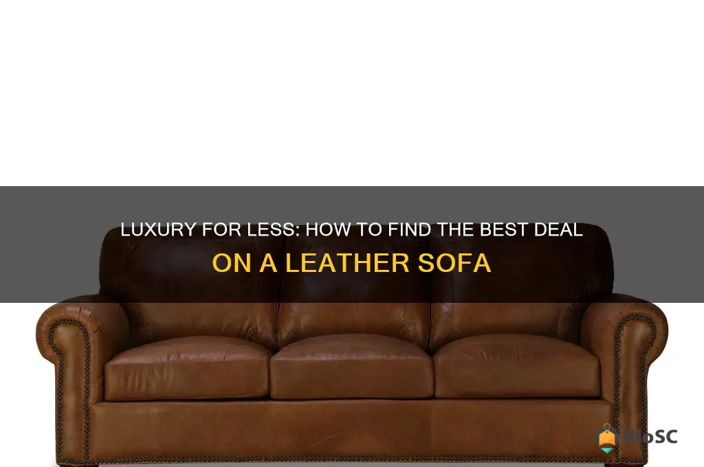 best deal leather sofa