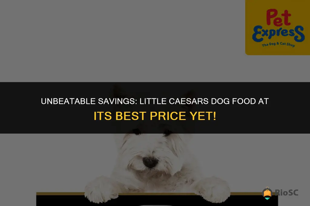 best deal on little cesar dog food