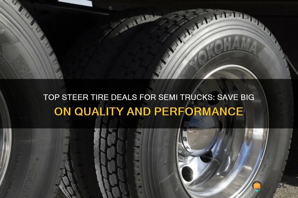best deal on steer tires for semi trucks