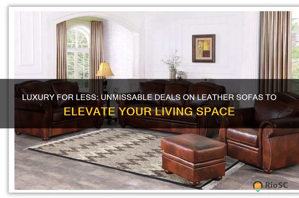 best deals on leather sofas