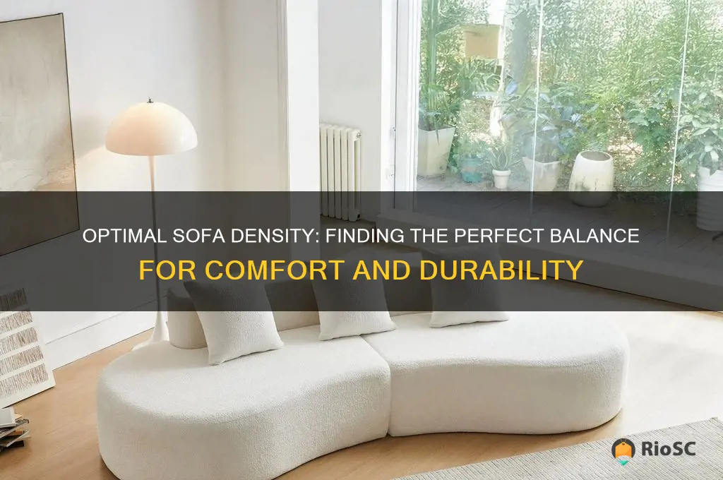 best density for sofa