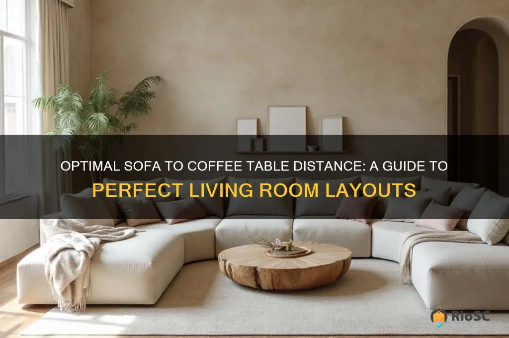 best distance between sofa coffee table