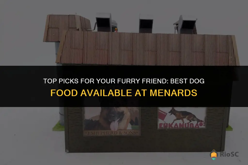 best dog food at menards
