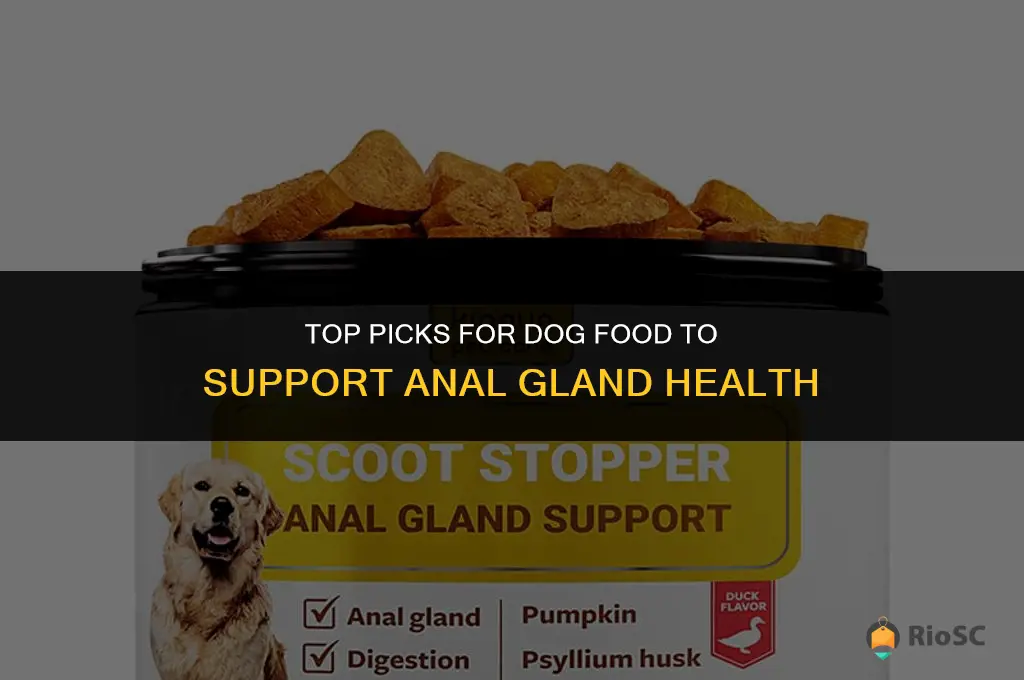 best dog food available for anal gland issues