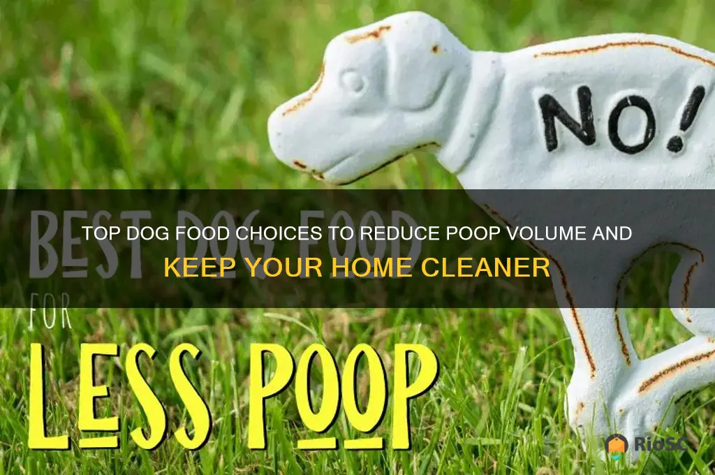 best dog food for less poop