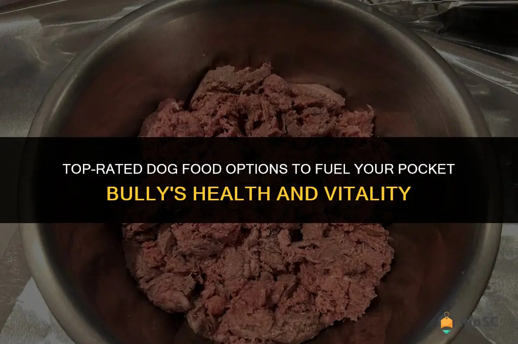 best dog food for pocket bully
