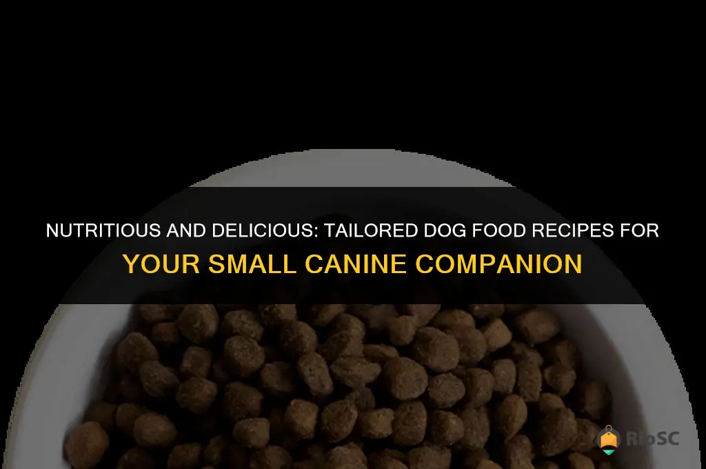 best dog food recipes for small dogs