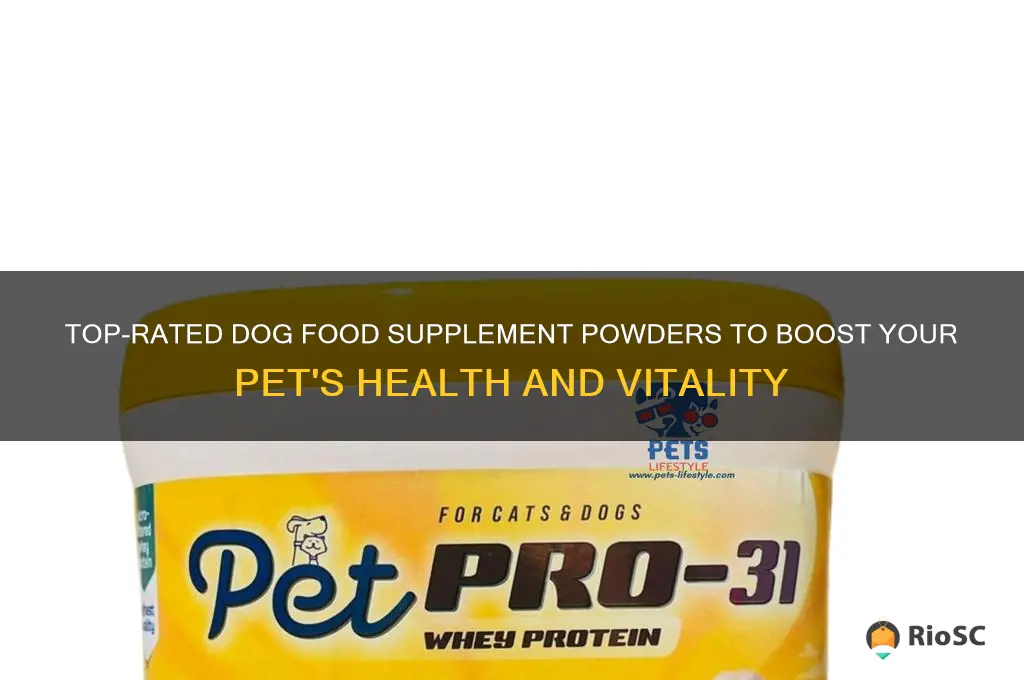 best dog food supplement powder