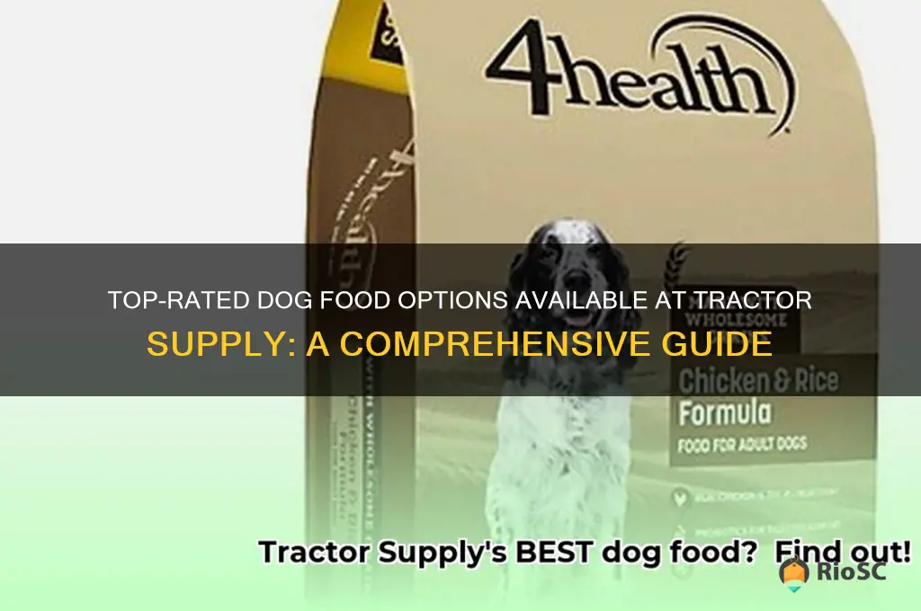 best dog food tractor supply