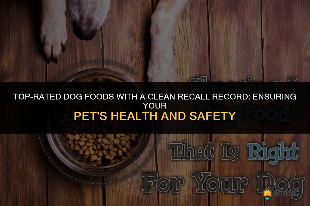 best dog food with no recalls