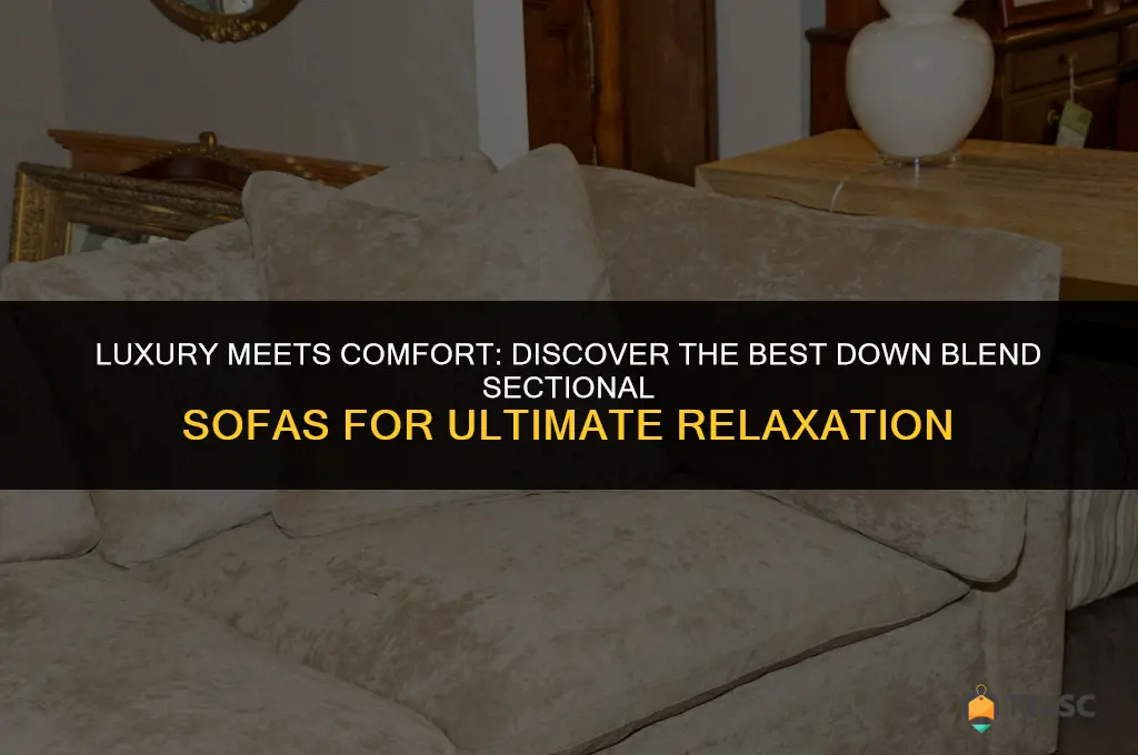 best down blend sectional sofa