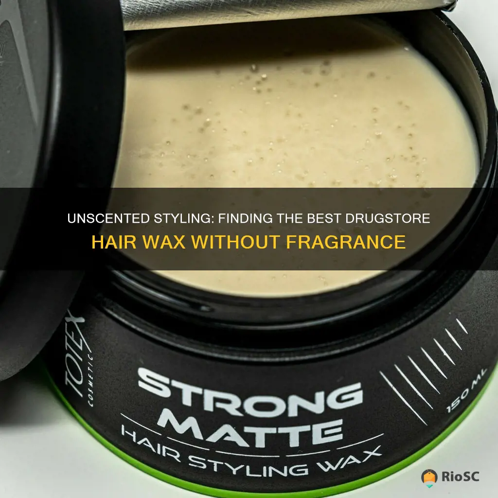 best drugstore hair wax no fragrance