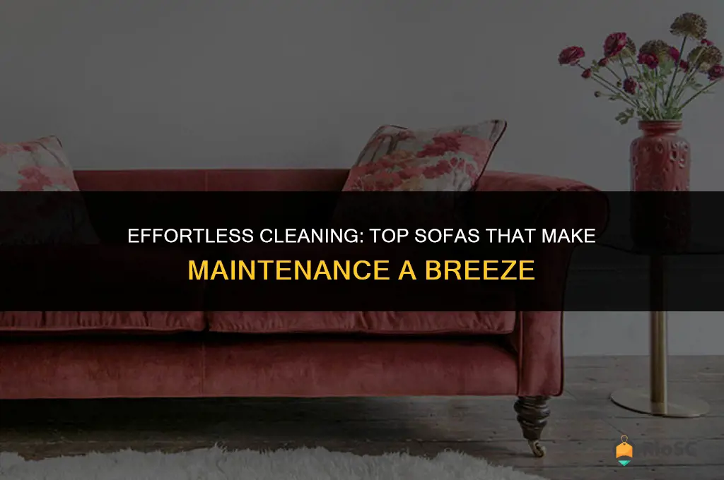 best easy to clean sofa