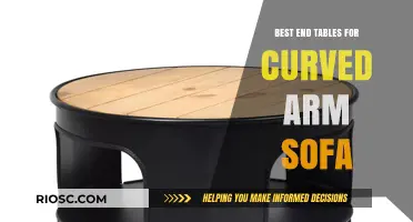 Stylish End Tables Perfectly Paired with Curved Arm Sofas for a Seamless Living Room Look
