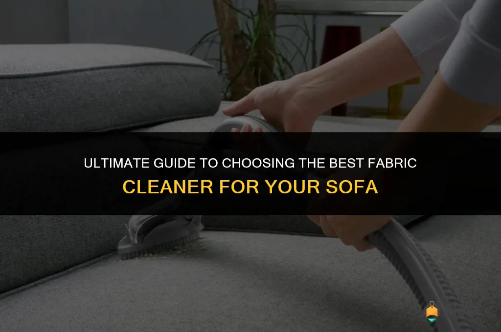 best fabric cleaner for sofa