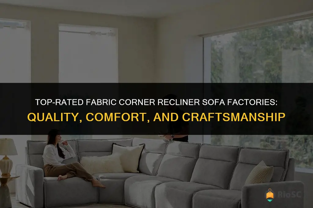 best fabric corner recliner sofa factories